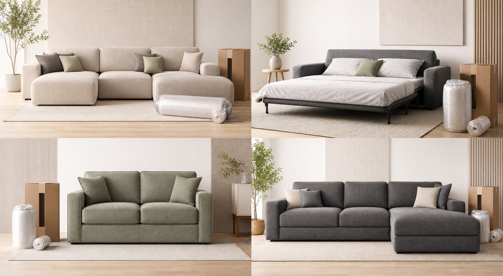 Compressed Modular Sofa