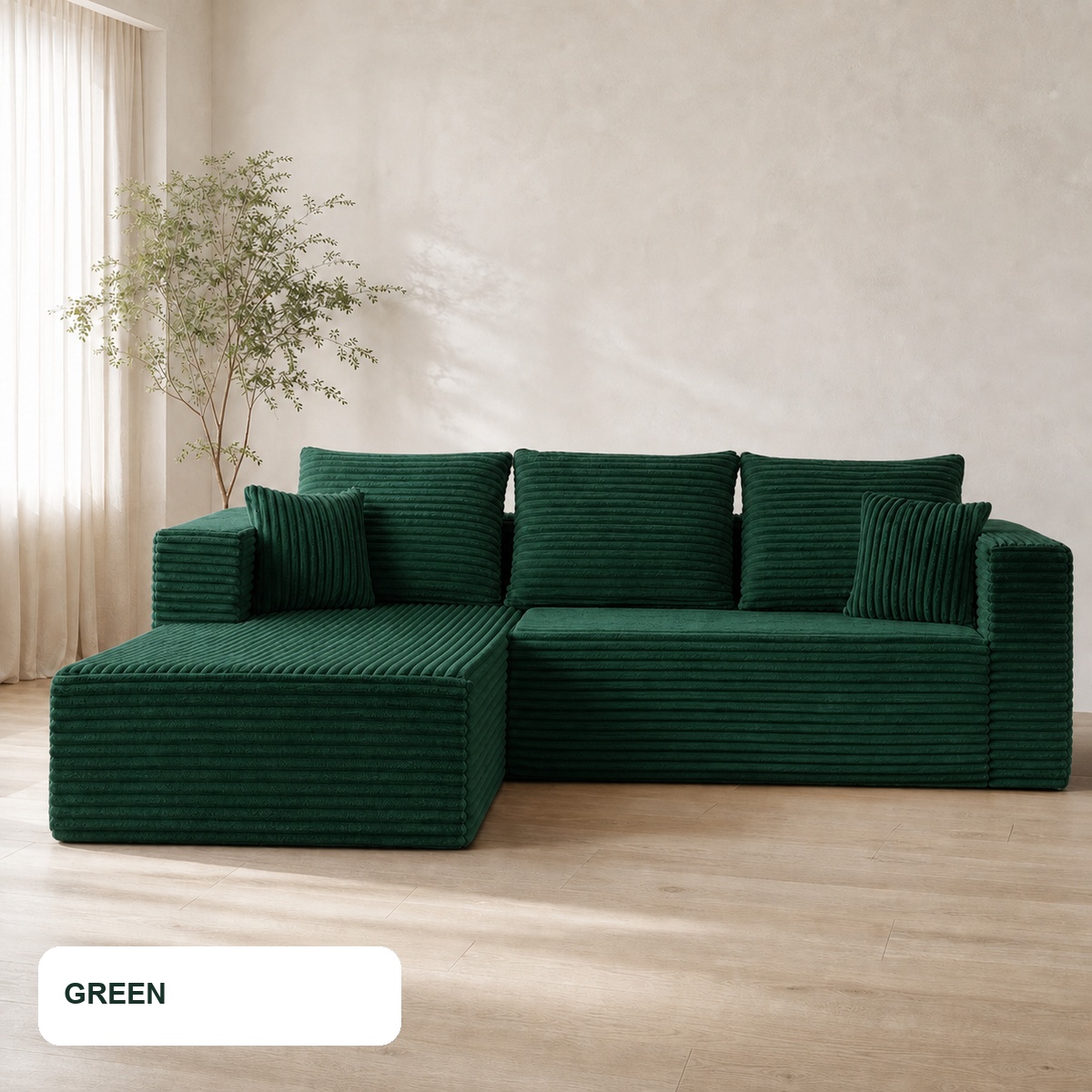 C-100 modular sofa color option: Green
